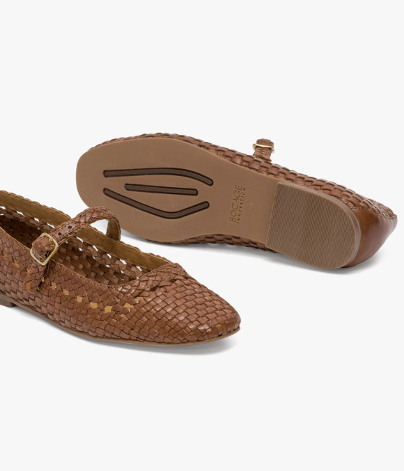 Ballerine Blandine Cognac