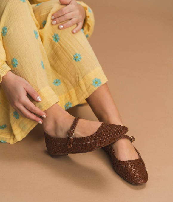 Ballerine Blandine Cognac