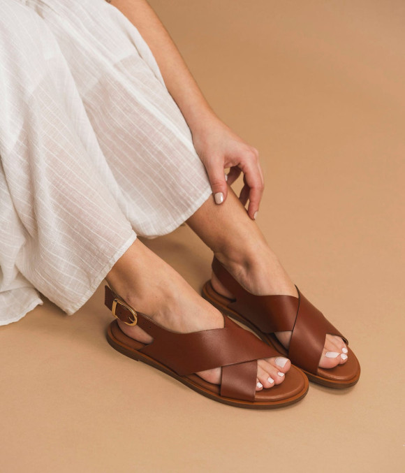 Sandale Gisèle Cognac