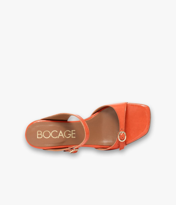 Mule À Talon Vanilla Orange