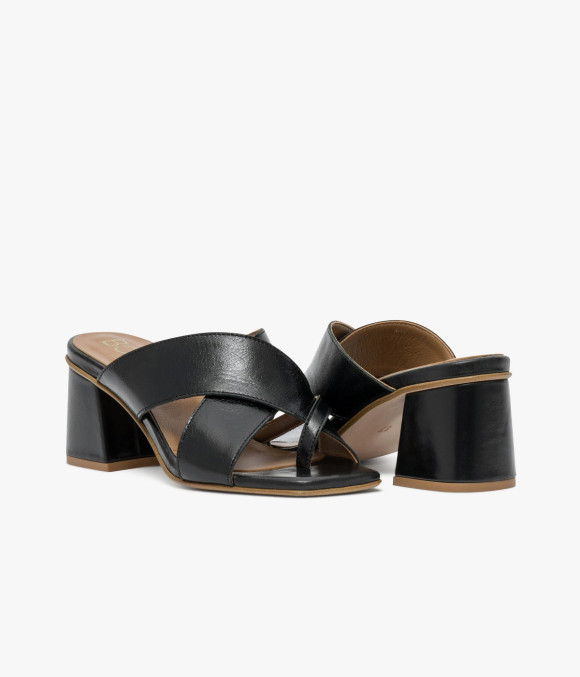 Mule À Talon Vera Noir