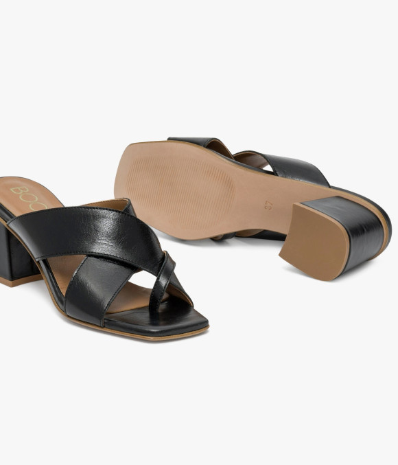 Mule À Talon Vera Noir