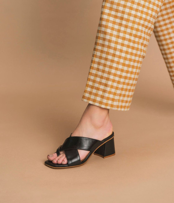 Mule À Talon Vera Noir