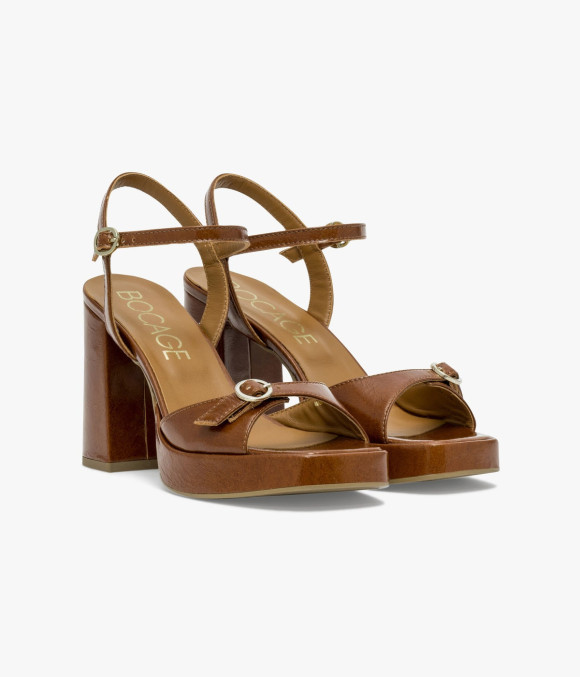 Sandale Polla Cognac