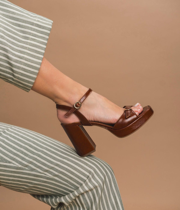 Sandale Polla Cognac