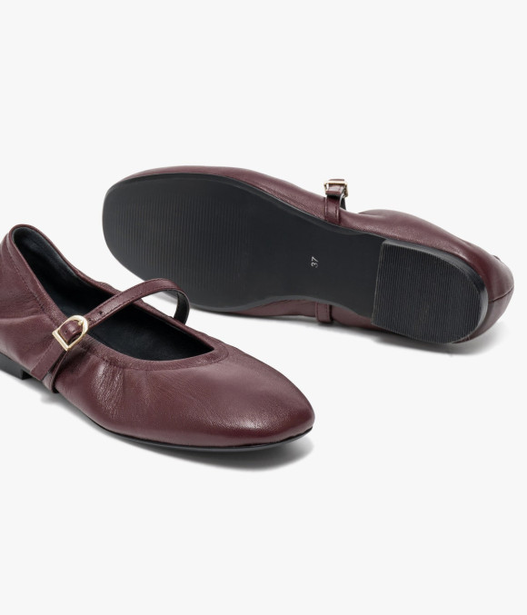 Ballerine Bettina Lie-de-vin