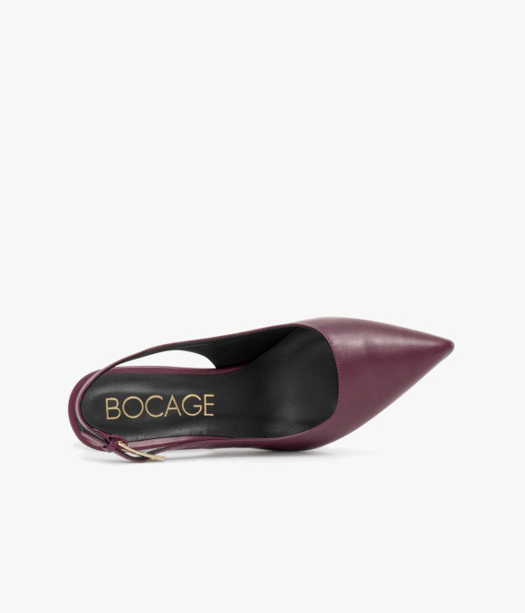 Escarpin Slingback Eve Lie-de-vin