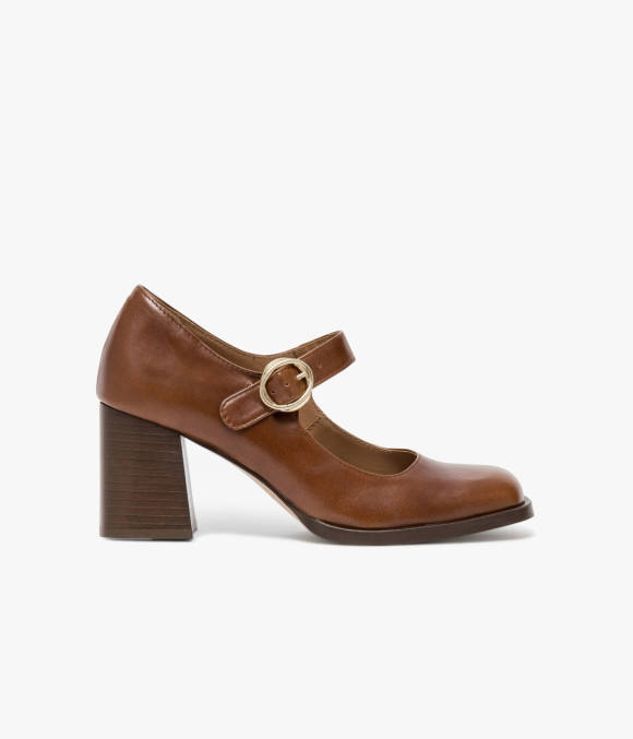 Escarpin Helly Cognac