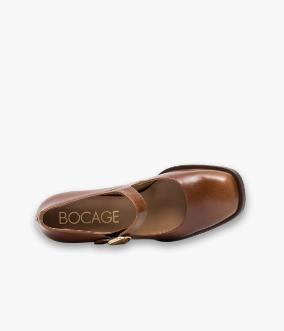 Escarpin Helly Cognac