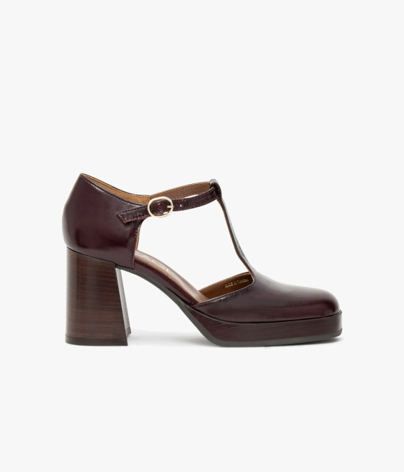 Escarpin Salomé Esther Acajou