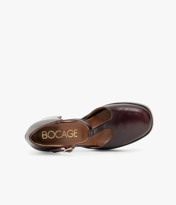 Escarpin Salomé Esther Acajou