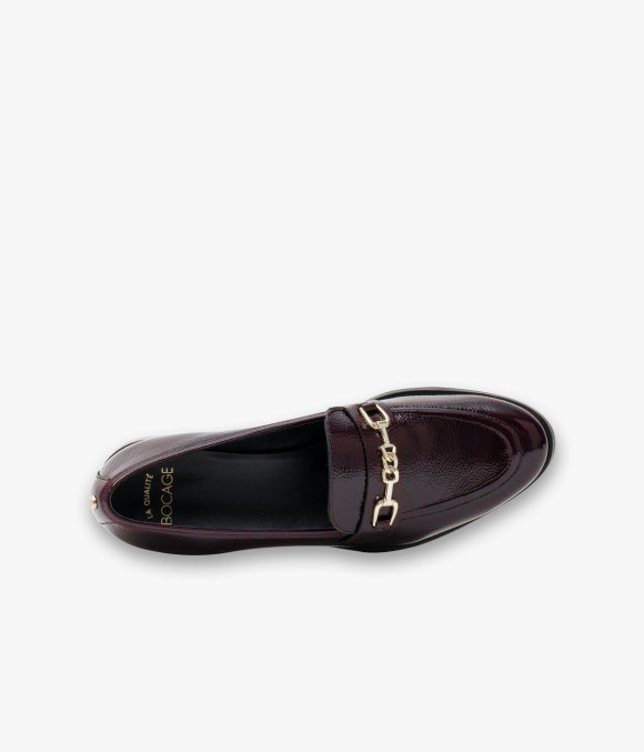 Mocassin Angélique Lie-de-vin