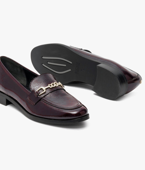 Mocassin Angélique Lie-de-vin