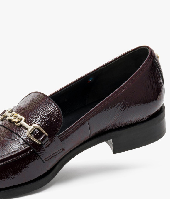 Mocassin Angélique Lie-de-vin