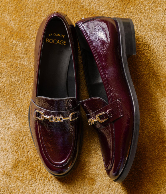 Mocassin Angélique Lie-de-vin