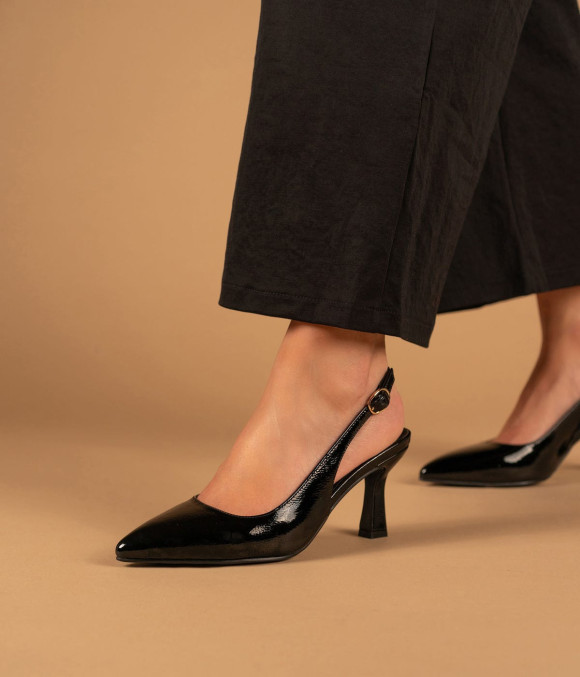 Escarpin Slingback Delphie Noir