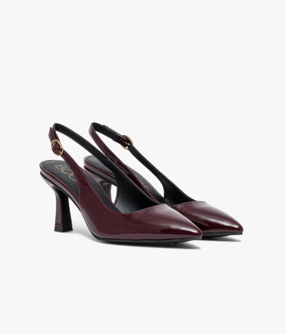 Escarpin Slingback Delphie Lie-de-vin