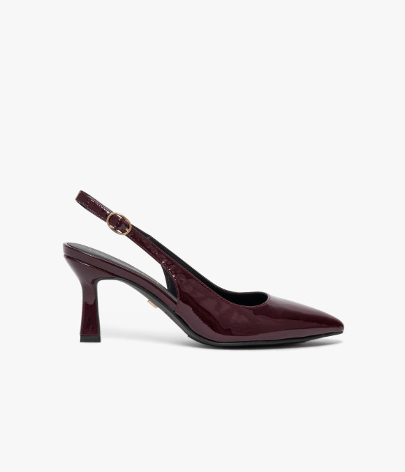 Escarpin Slingback Delphie Lie-de-vin