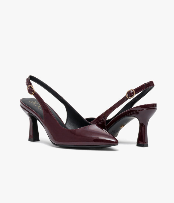 Escarpin Slingback Delphie Lie-de-vin