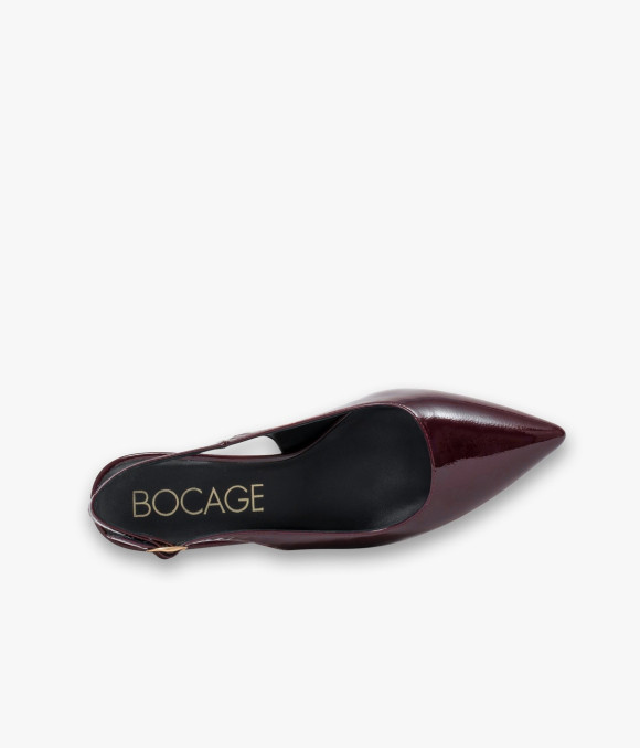 Escarpin Slingback Delphie Lie-de-vin