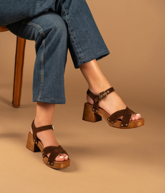 Sandale Hosbo Chocolat