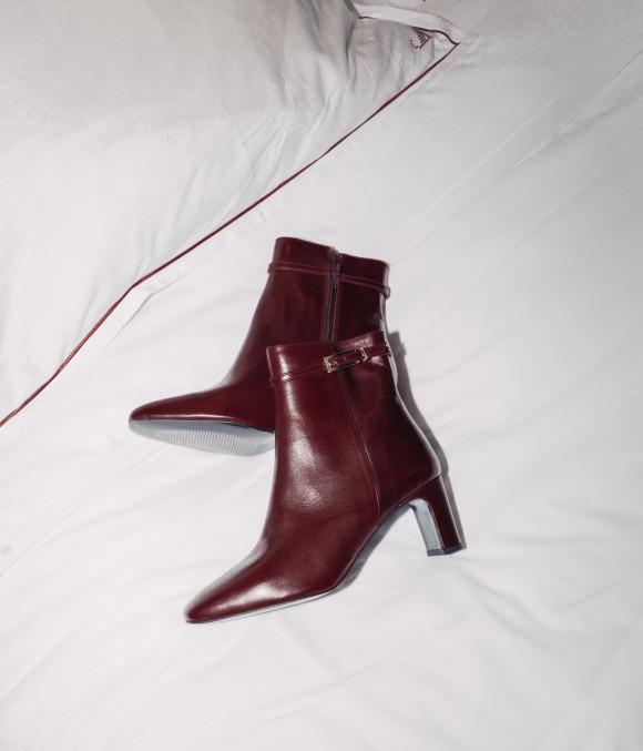 Boots Ivonne Lie-de-vin