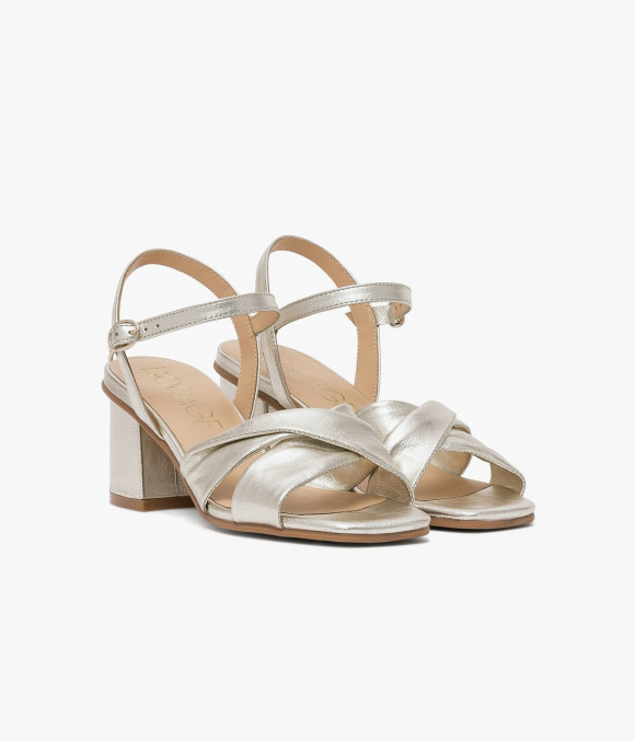 Sandale History Platine