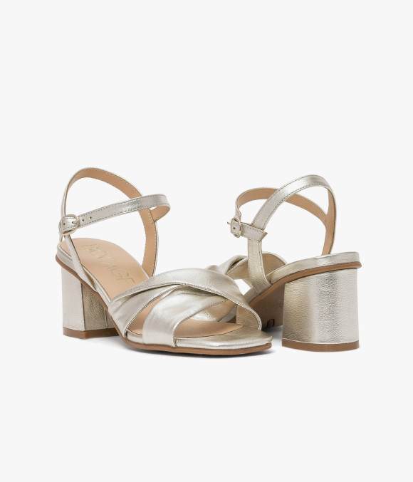 Sandale History Platine