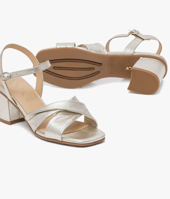 Sandale History Platine