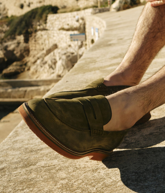 Mocassin Aristide Vert Sauge