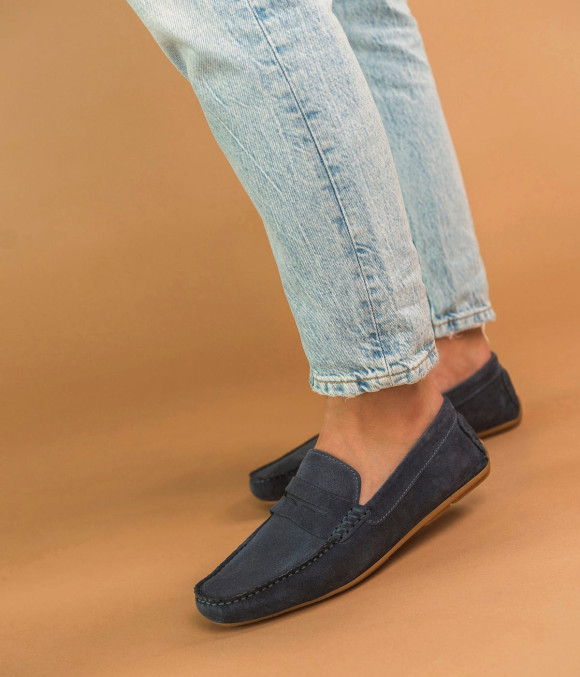 Mocassin Aristide Bleu