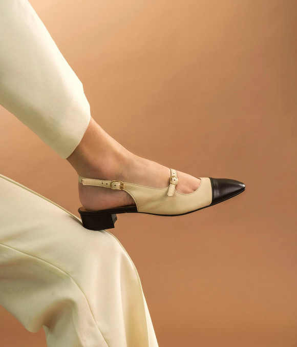 Ballerine Slingback Swann Beige