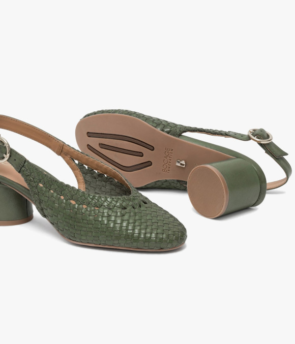 Escarpin Slingback Dorria Vert