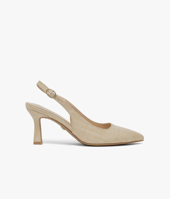 Escarpin Slingback Delphie Beige