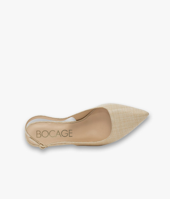 Escarpin Slingback Delphie Beige