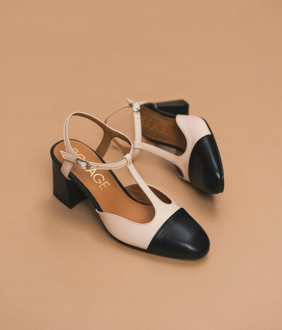 Escarpin Salomé Denilla Beige