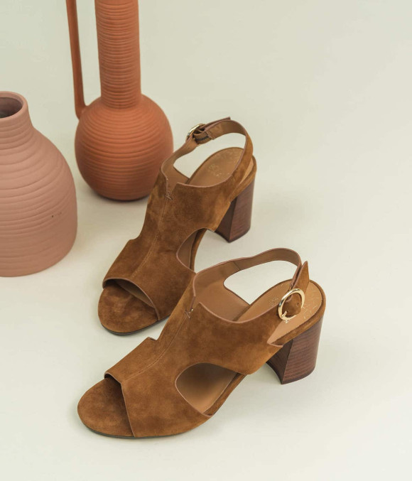 Sandale Pensée Cognac