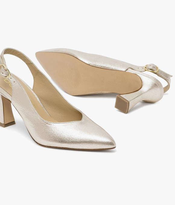 Escarpin Slingback Daffy Platine