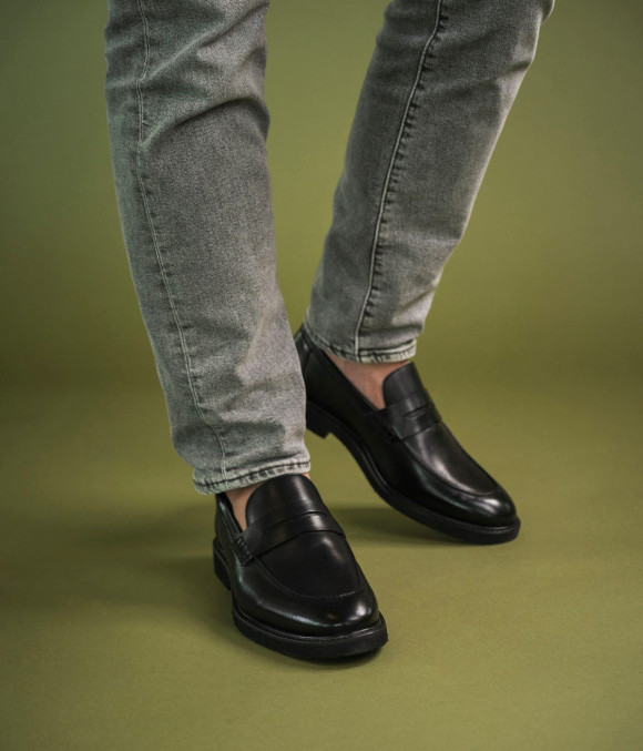 Mocassin Olivier Noir