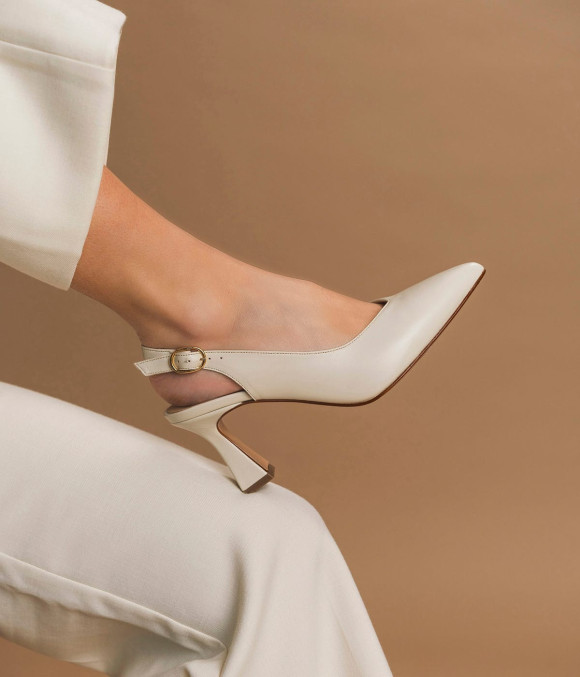 Escarpin Slingback Daffy Écru