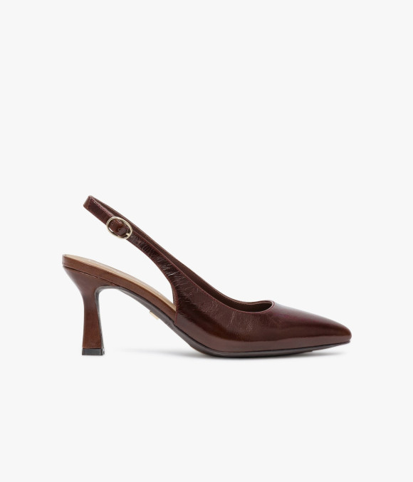 Escarpin Sling-back Delphie Chocolat