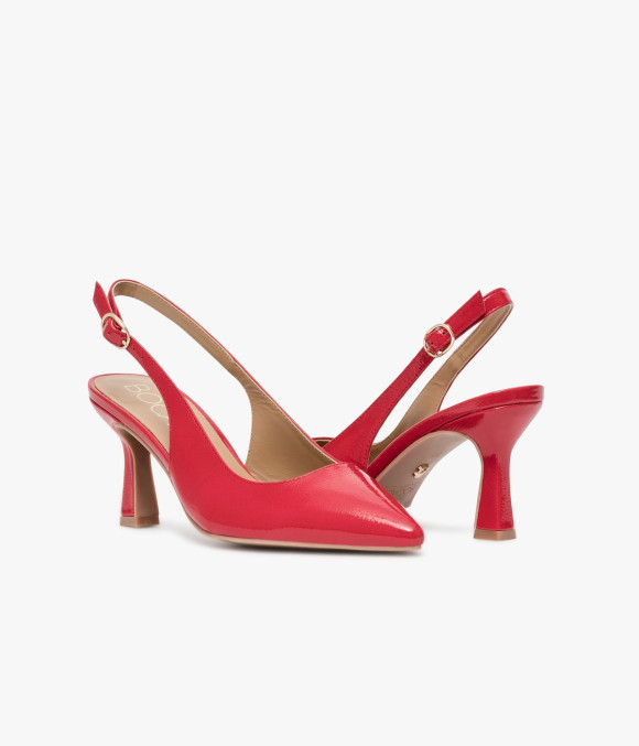 Escarpin Slingback Delphie Coquelicot