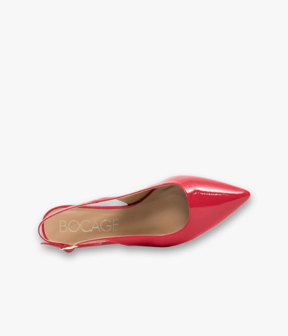 Escarpin Slingback Delphie Coquelicot