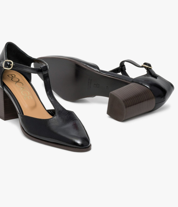 Escarpin Salomé Délice Noir