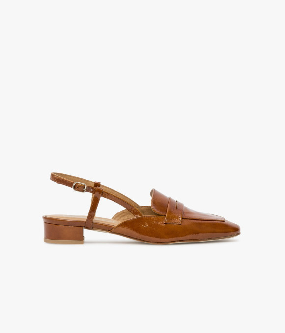 Mocassin Slingback Alice Camel