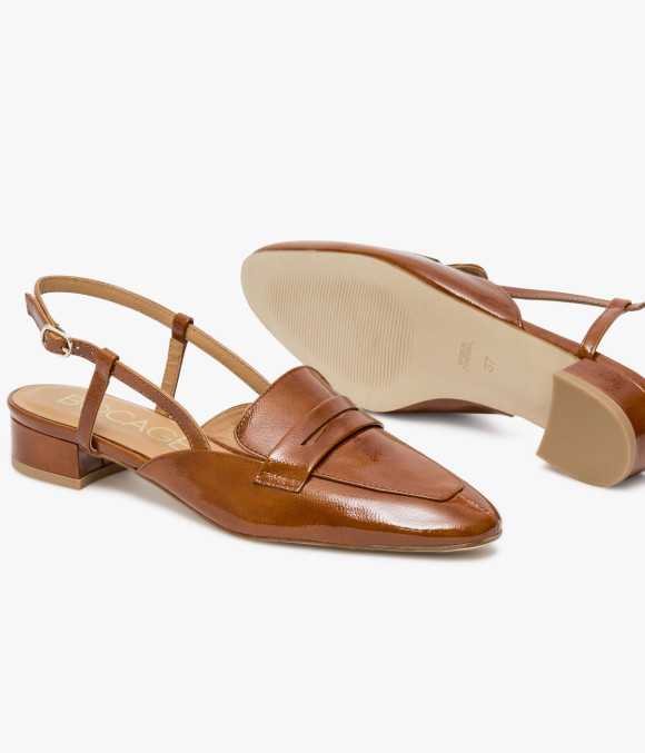 Mocassin Slingback Alice Camel