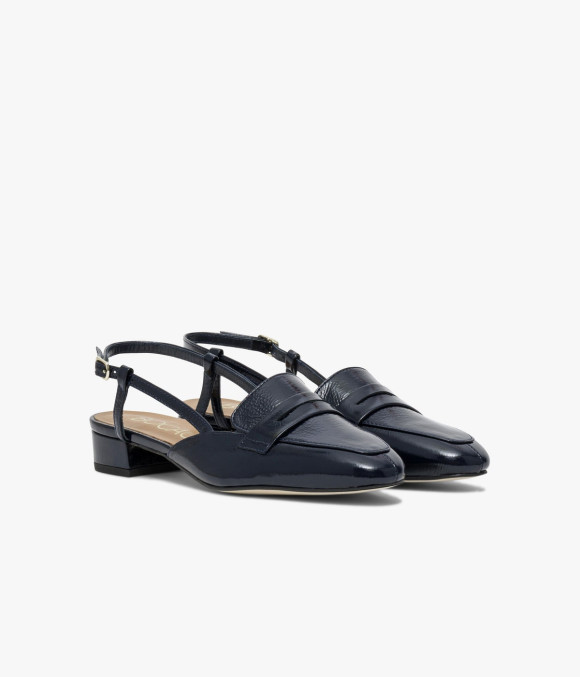 Mocassin Slingback Alice Marine