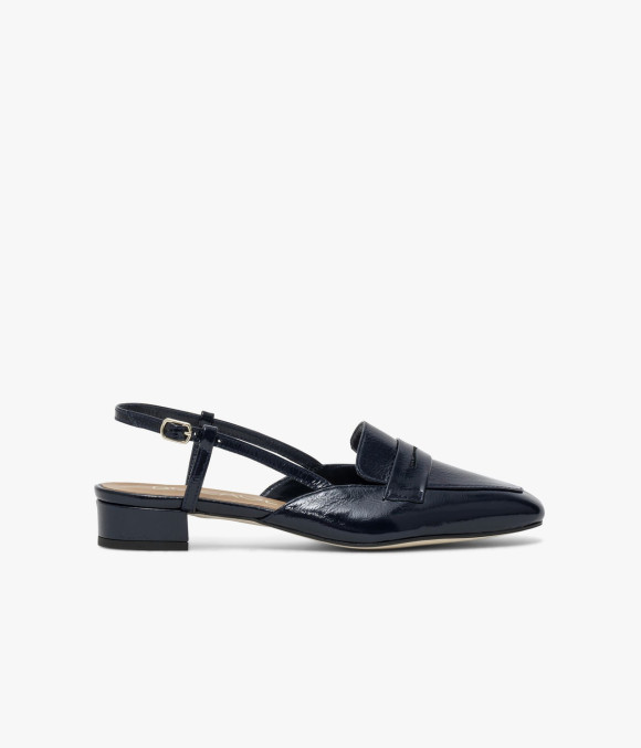 Mocassin Slingback Alice Marine