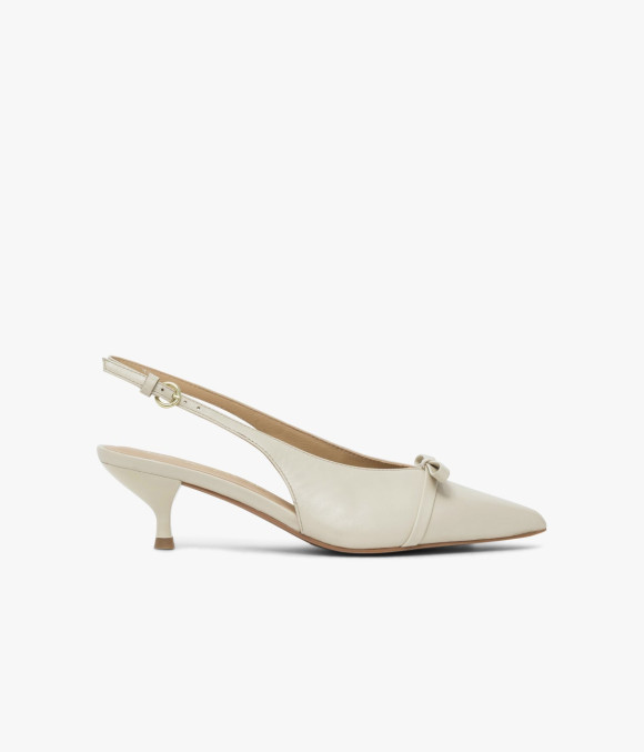 Escarpin Slingback Denise Écru