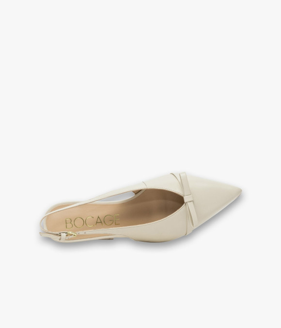 Escarpin Slingback Denise Écru